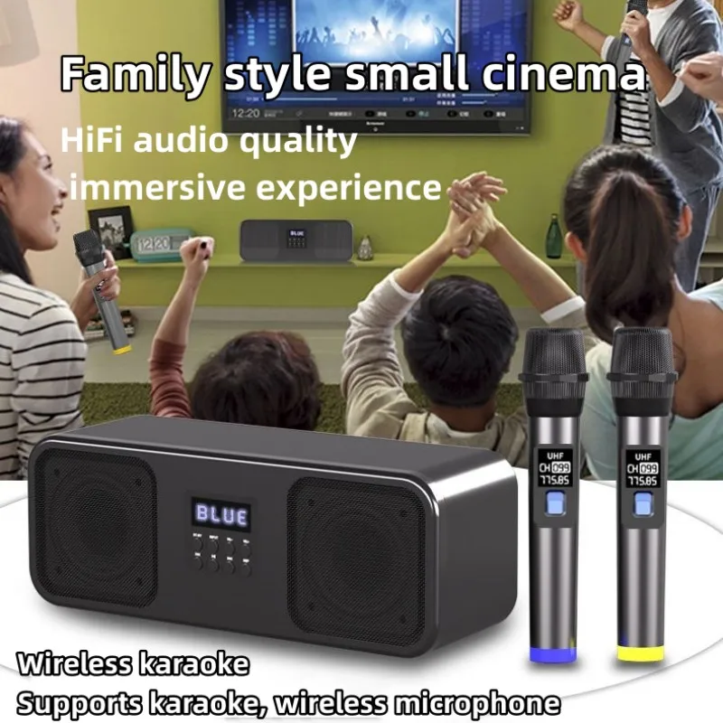 120 W Caixa De Som Bluetooth, Озвучителна система за домашно кино Para Casa субуфер Hi-Fi стерео безжичен караоке микрофон високоговорител - 4