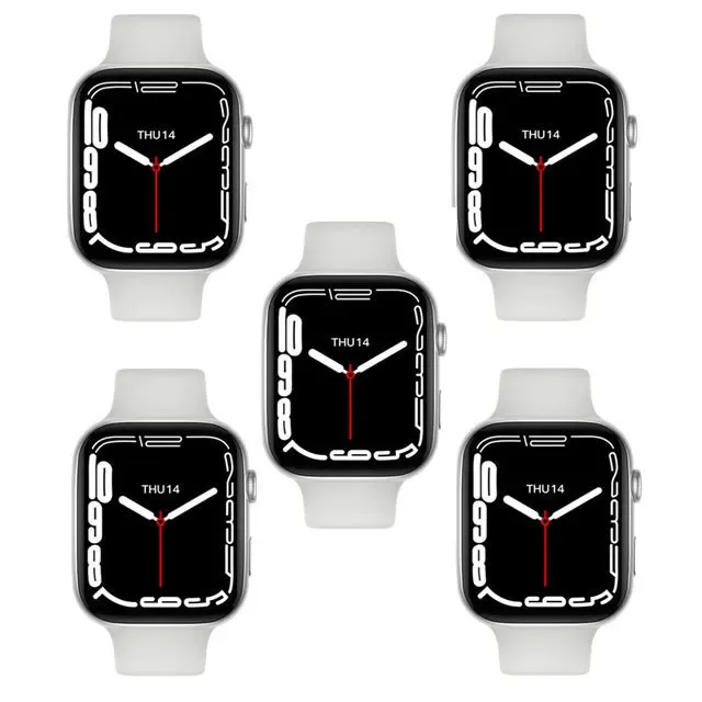 14 Watch 7 T500 Смарт часовници Bluethooth Покана Сърдечната Честота Кръвно Налягане Водоустойчиви Дамски Мъжки умен часовник Pk IWO13 W37Pro X8 Max - 2