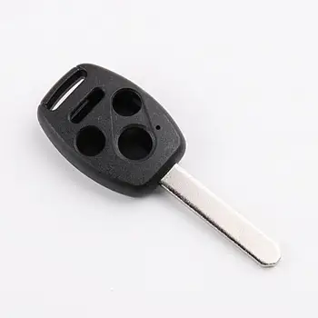10ШТ 4 Бутона Взаимозаменяеми калъф за ключове на Honda Remote Key Shell 3 + 1 Тревожни бутони с пазом за чип
