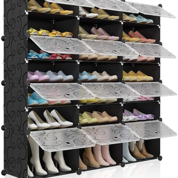 Преносим органайзер за обувки 48 двойки, шкаф за съхранение на обувки на башенной рафт