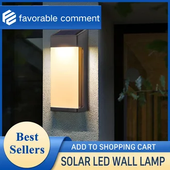 Слънчев led монтиран на стената лампа, уличен водоустойчив градина, с монтиран на стената лампа, стенни висящи осветителни тела, домашни атмосферни лампа, слънчево декоративно осветление