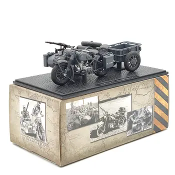 1:24 Мотоциклет Panzerfaust 30 от времената на Втората световна война тъмно сив, хвърли под налягане, играчки, модели на автомобили