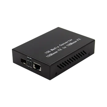 Медиаконвертер 10G SFP RJ-45 Ethernet в оптично порт оптичен модул преминете оптичен радиоприемник 10 Gigabit Ethernet