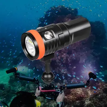 ORCATORCH D910V Мощен Led Фенерче за Гмуркане, Професионален Фенерче за Гмуркане под вода Видеозаснемане Фенер За Гмуркане