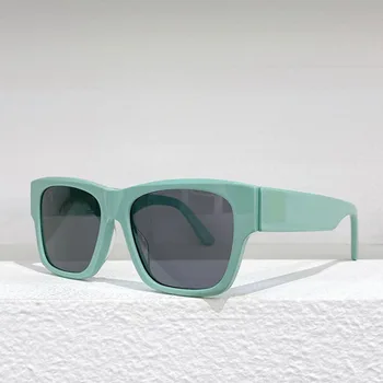 Нов бутик, модни ацетатные дизайнерски маркови слънчеви очила за мъже UV400, градинска естетика, женски квадратни модни слънчеви очила ръчно изработени