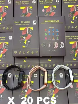 20 броя Смарт Часовници i7-За Мъже Жени Smartwatch Y78 Фитнес Тракер, Спортни наблюдение на сърдечната честота Ръчни Часовници за IOS и Android PK D20 Y68