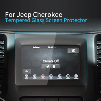 Автомобилни Стикери Протектор на Екрана За JEEP Cherokee 23 Навигатор Дисплей Закалено Стъкло Защитно Фолио на Автомобилни Аксесоари За превозни Средства