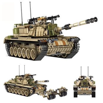 MOC 1773 бр военни строителни блокове модел Русия, Китай 99 Немски леопард Израел е Британски танк, Детска играчка подарък стикер