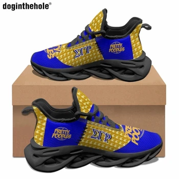 Doginthehole Sigma Gamma Rho Poddles, дизайнерски обувки на равна подметка, модни популярните улични маратонки, баскетболни маратонки с дишаща мрежа, маратонки за бягане