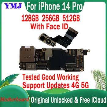 Оригиналната Отключване За iPhone 14 Pro дънна Платка 128 Г 256 Г Подкрепа за Обновяване на iOS LTE 4G 5G Логическа Такса С/Без Face ID на дънната Платка