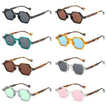 Ретро Малка рамка Пънк очила Дамски мъжки маркови слънчеви очила Polygon Модни очила в стил хип-хоп Нюанси UV400 Защитни очила