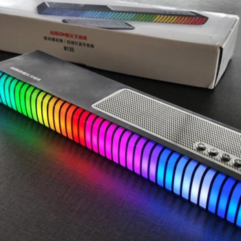 Компютър, Мултимедиен Настолен аудио лаптоп за Домашно Bluetooth говорител Бас RGB цветни звукоснимающая лампа Външен безжичен звук райе