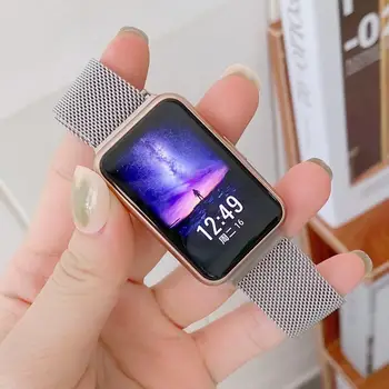Миланската каишка за Huawei Watch, подходящ каишка, интелигентна магнитна линия, метална верижка от неръждаема стомана за Huawei Watch, подходящи аксесоари