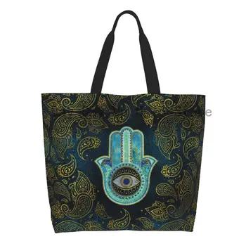 Ръка Аншоа с модерен принтом на фона на вратовръзки, чанти за пазаруване, миещи холщовые чанти за пазаруване, чанта-амулет на рамото