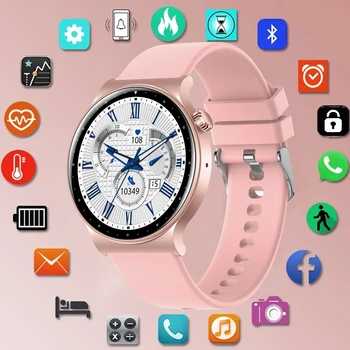 LIGE, нови модни дамски smart-часовници, Bluetooth-предизвикателство, умни часовници, гласов асистент, водоустойчив спортен гривна, мъжки умен часовник, дамски
