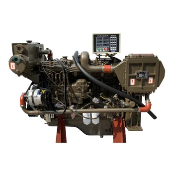 Истински и горещ 6-цилиндров морска двигател YC6A220C капацитет 220 л. с. с водно охлаждане, извънбордови мотор