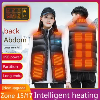 Електрически нагревателен жилетка, яке с подгряване, мъжка жилетка с подгряване, мъжко яке с USB-топъл, мъжки дрехи, отопляем басейн, облекло за тялото, Veste