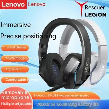 Слушалки Lenovo H5 безжични слушалки с шумоподавляющим микрофон за обучения музикални слушалки с Bluetooth са слушалки за геймъри 