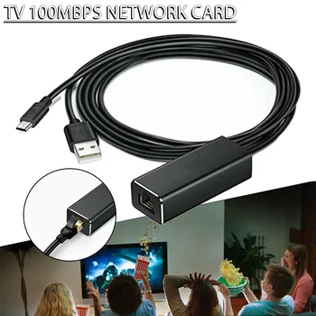 10/100 Mbps с USB Ethernet Адаптер Micro USB2.0 ДО RJ-45 За Amazon Fire TV Stick За Google Home Mini Chromecast Ultra/ 2/1