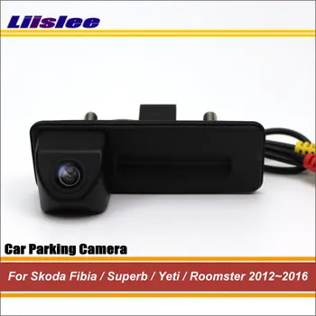 За Skoda Fibia/Superb/Yeti/Roomster 2012-2016 Авто Задна Врата Дръжка на Багажника Камера за Задно виждане, Вградена HD CCD 1/3 Камера за Нощно Виждане