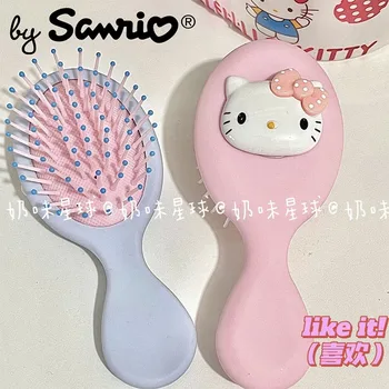 Sanrio Hello Kitty Kuromi Cinnamoroll Гребен На Въздушна Възглавница, Гребен За Бретон, Удобен Сгъваем Аниме Kawai, Сладък Мини Пътен Преносим Подарък