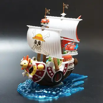 Аниме Една подробност Luffy ХИЛЯДА СЛЪНЧЕВ Фигура Играчки за Сглобяване на Лодката Модел на Пиратски Кораб Украса Събират Подаръци за Деца Момче