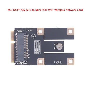 M. 2 NGFF Wifi адаптер M2 Ngff ключ A + E до Mini PCIE Express WiFi конвертор карта безжична мрежова карта