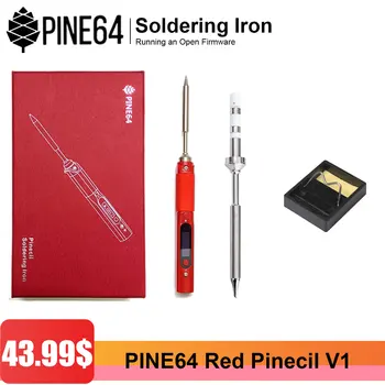 Мини поялник Pine64 Red Pinecil V1 с постоянна температура и интелигентни услуги за заваръчни инструменти