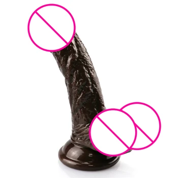 Леко извита женски мастурбирующий пенис 15,5 см, симулиращ вибратор, който отговаря на няколко, инструмент за флирт отношение, секс-играчки за възрастни