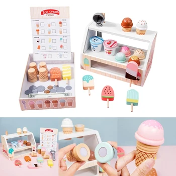 Детски магазин, съдове за приготвяне на сладолед, набор от играчки за притворных пазаруване, дропшиппинг
