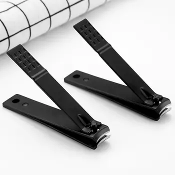 1БР Черни нокторезачки Нож за нокти От Неръждаема Стомана Дебелина на Ноктите Нокти Клещи, Ножица Професионална Машинка за подстригване Na K5D0