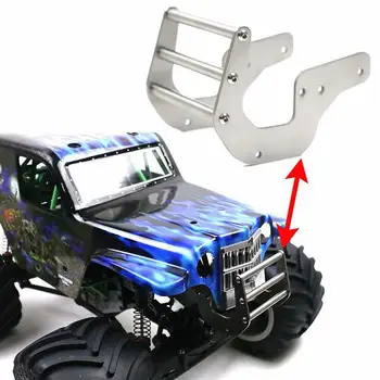 LOSI LMT 4WD монолитна камион-чудовище с правилник, офроуд автомобил, метална предна броня защитна каишка от сблъсъци