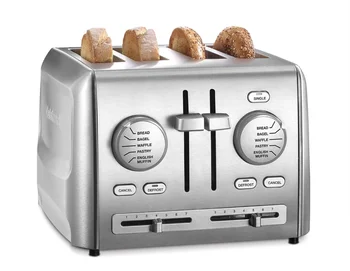 Тостери Тостер за 4 филийки Хлебопечка Малък домашен тостер Многофункционален автоматично отопление на филийки за закуска