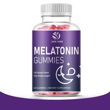 1 бутилка експлозии витамин съня мелатонин скърпвам за сън мелатониновая дъвка Облекчава стреса, подобрява съня, повишава имунитета