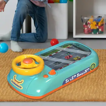 Играчки на волана, състезателна машина, е-приключенска игра, образователна играчка, с имитация на превозни средства със звуков съпровод за деца, подарък за деца