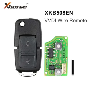 10шт Xhorse XKB508EN Wired Дистанционно управление за Фолксваген B5 Стил VVDI2 VVDI МИНИ Ключ Инструмент Ключова Програмист