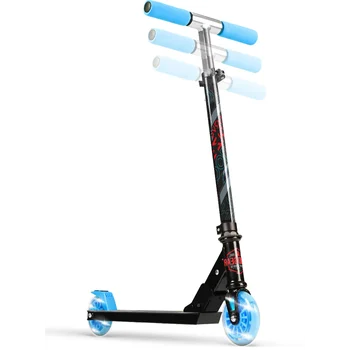 Скутер Madd Gear Carve Rise Kick-със светещи колела с диаметър 100 mm - за деца от 3-годишна възраст, унисекс - Сини/черни скутери
