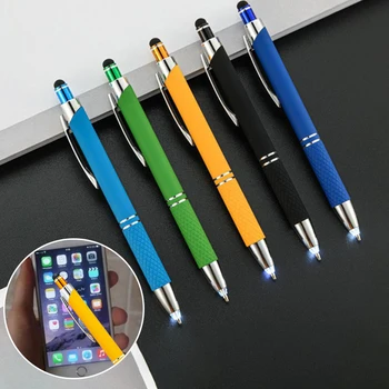 Химикалка писалка стилус 3 в 1 с led подсветка за iPad, Iphone училище писалки за писане