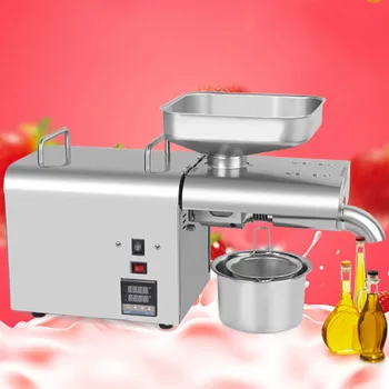 Интелигентна машина за пресоване на масла от неръждаема стомана, електрическа автоматична машина за пресоване на масла, търговска машина за студено и горещо пресоване на масла