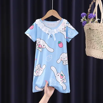 Нощница Sanrio, Детска Пижама Y2K, Домашно облекло, с шарките на 