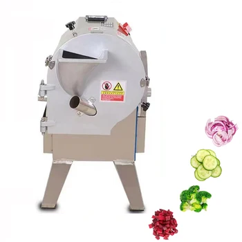 Машина за нарязване на лук, автоматична машина за рязане на зеленчуци, машина за мелене на зеленчуци от неръждаема стомана, машина за нарязване на кубчета