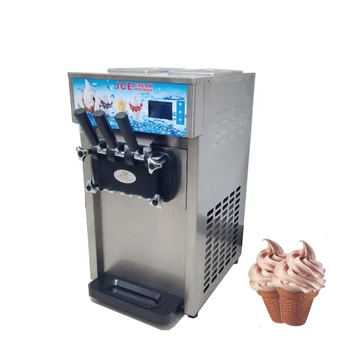 Най-продаваната машина за приготвяне на мек сладолед с мощност 1200 W, вендинг машина с 3 вкусове