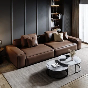Прости модерни кожени дивани за всекидневна, офис диван за конферентни зали, секционни диван, луксозно обзавеждане за дома, салон за красота