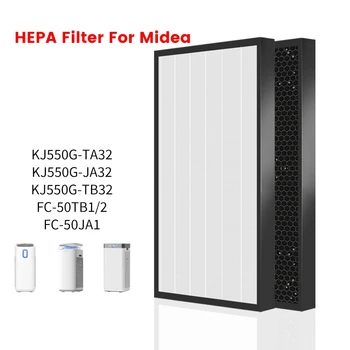 Комплект за подмяна на филтърните елементи HEPA Filte За Пречистване на въздуха Midea KJ550G-TA32/KJ550G-JA32/KJ550G-TB32/FC-50TB1/2FC-50JA1