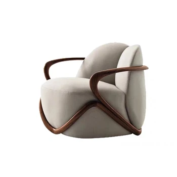 Индивидуален италиански минималистичен луксозен дизайнерски диван от масивно дърво, модел стол за офис продажби, къщи, хол, стол за почивка