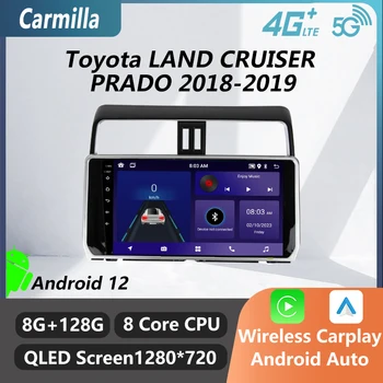 2 Din Android Авто Радио Стерео за Toyota LAND CRUISER PRADO 2018-2019 10,1
