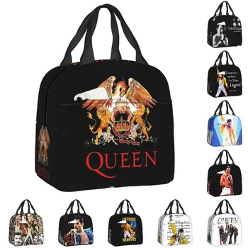 Рок-група Queen, термоизолированная чанта за обяд, дамски преносима кутия за обяд на Фреди Меркюри, за работа, училище, пътуване, пикник, чанти за хранене