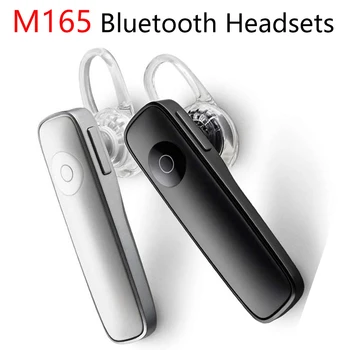 Нови Мини-безжични Слушалки M165 слушалки Bluetooth Стерео хендсфри Спортни Слушалки с микрофон За смартфон PK M163