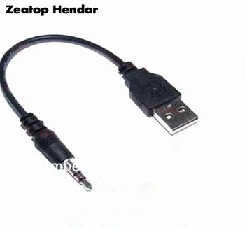 200 бр 3,5 мм жак за синхронизация на данни с USB конектор Кабел адаптер за iPod Shuffle 2-ро поколение mp3, mp4 телефон