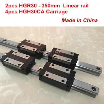 Линейна употреба HGR30: 2 елемента HGR30 - 350mm + 4шт HGH30CA линеен блок връщане на CNC части